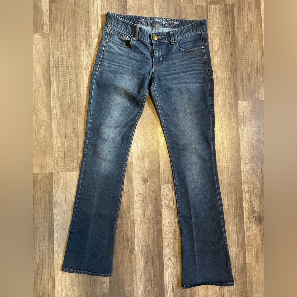 Express jeans barely boot